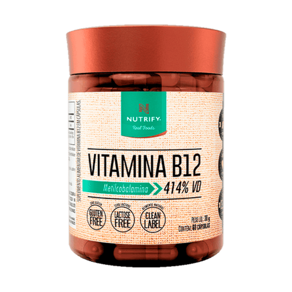 Vitamina B12 Nutrify 60cps metilcobalamina