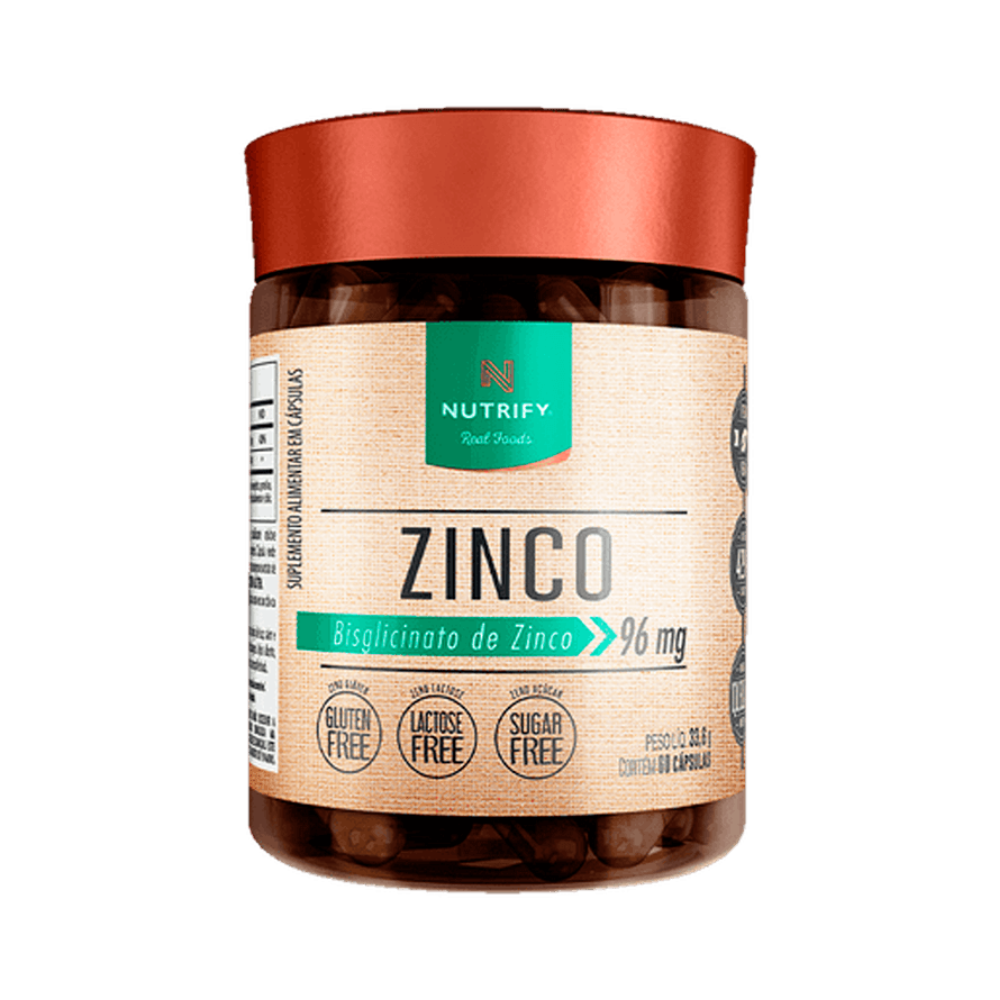 Zinco - 60 cápsulas - NUTRIFY