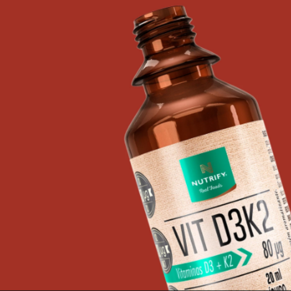 Vitamina D3K2 Nutrify 20ml Sabor limão menta