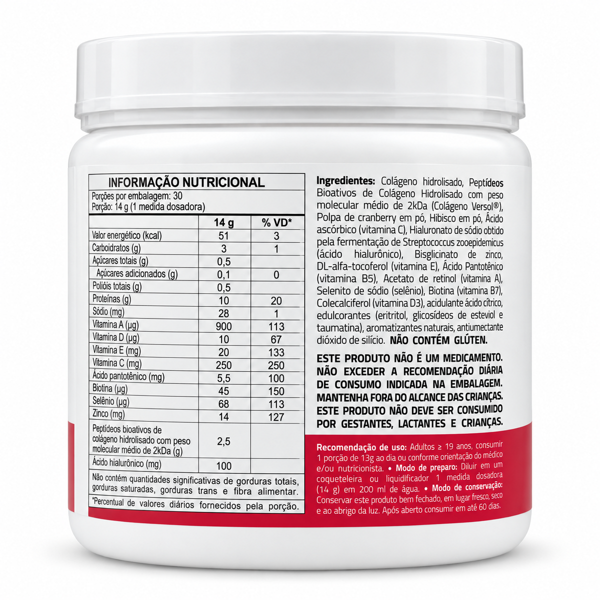 True Source - True Collagen - Cranberry Hibisco 420g