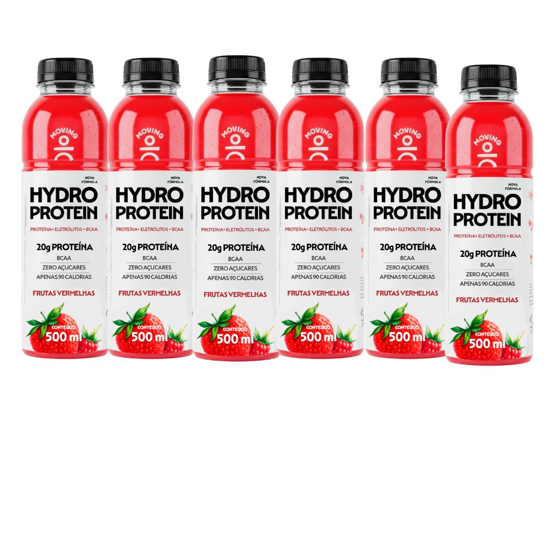 Kit 6 Bebidas Proteicas - Moving Hydro Protein 500ml - MOVING