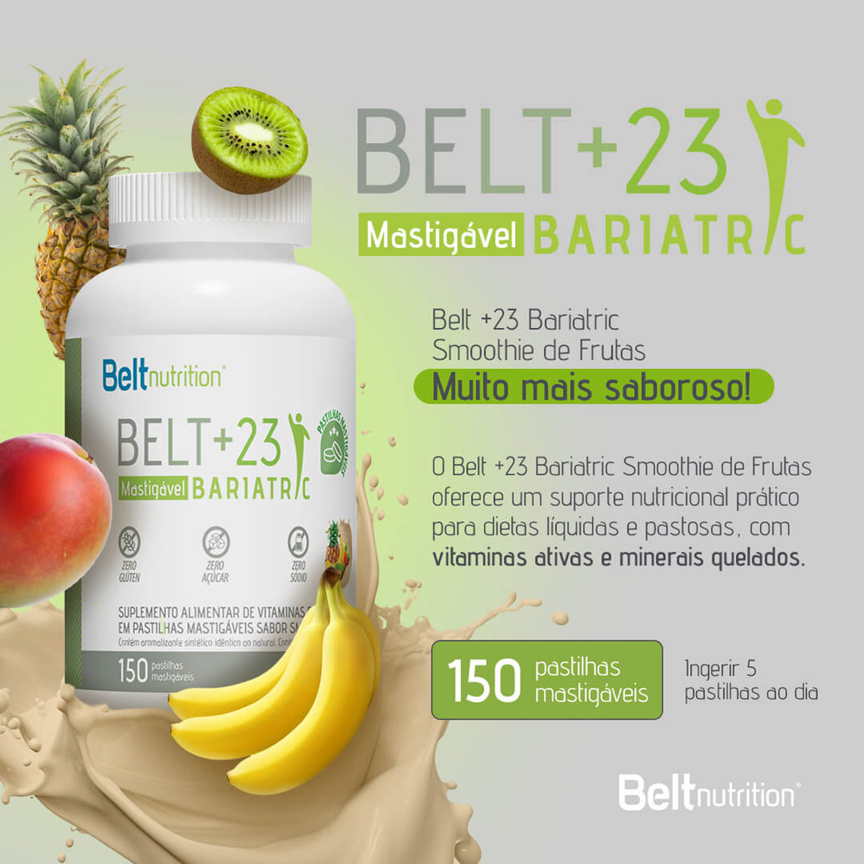 Multivitamínico - Belt +23 Bariatric Mastigável - BELT NUTRITION