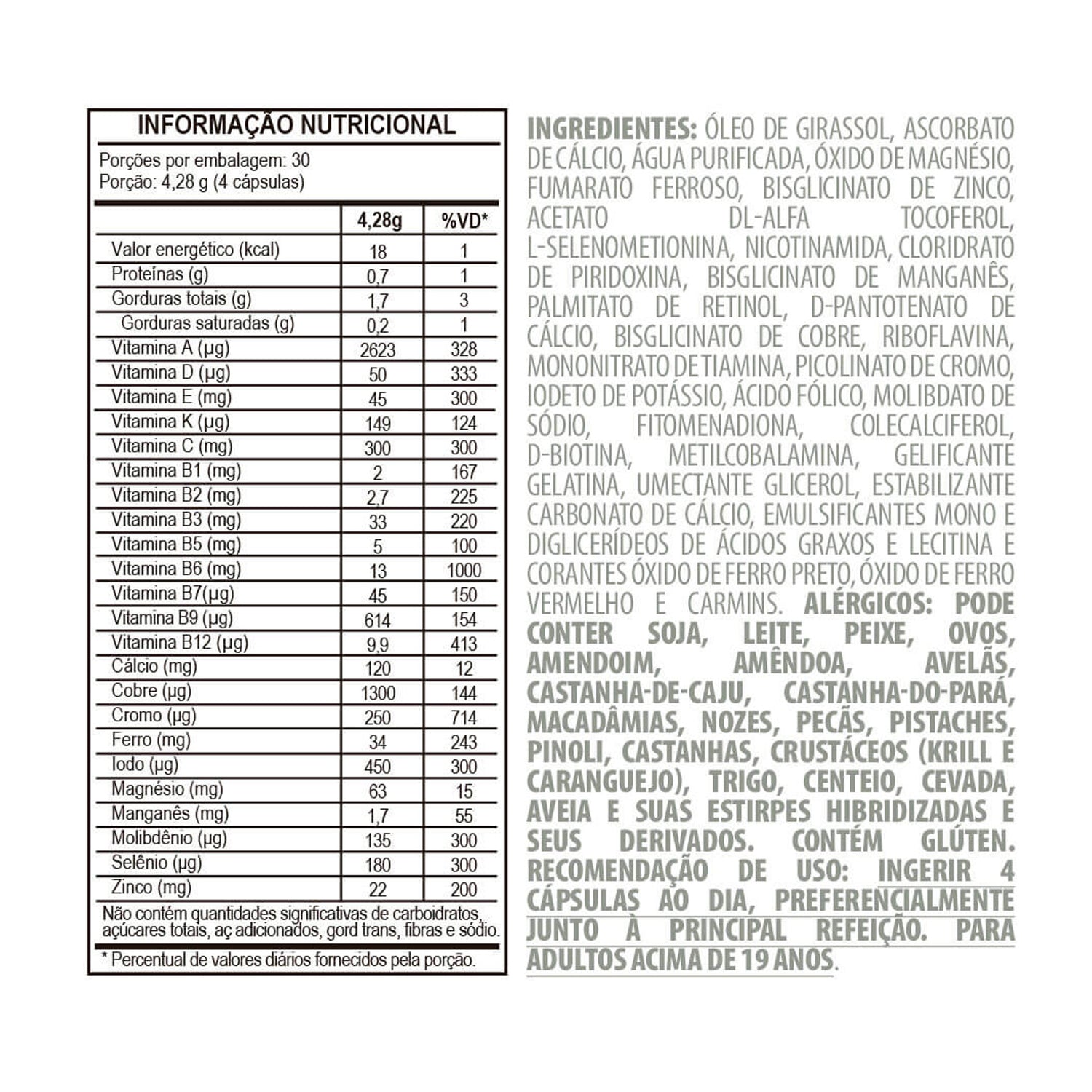 Multivitamínico - Belt +23 Bariatric Soft - BELT NUTRITION