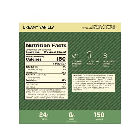 Proteína Vegana - 100% Plant Protein Gold Standard - Optimum Nutrition - HOTBODY