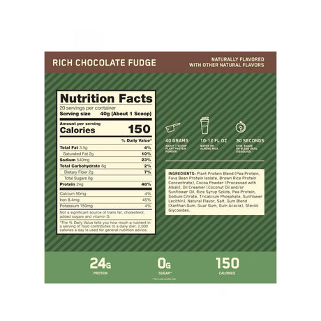 Proteína Vegana - 100% Plant Protein Gold Standard - Optimum Nutrition - HOTBODY