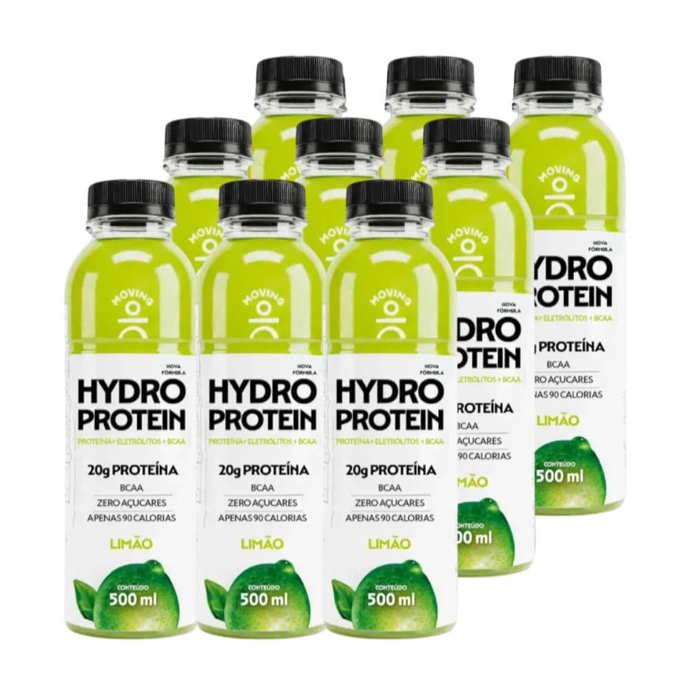 Kit 6 Bebidas Proteicas - Moving Hydro Protein 500ml - MOVING
