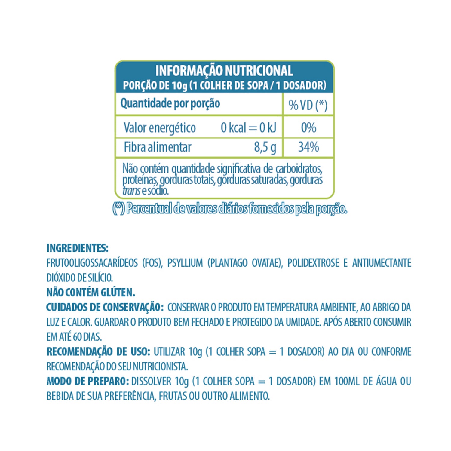 Fibra Alimentar - Belt Fiber Prebiótico - BELT NUTRITION