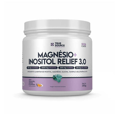 Magnésio - True Magnésio + Inositol Relief 3.0 - True Source - HOTBODY