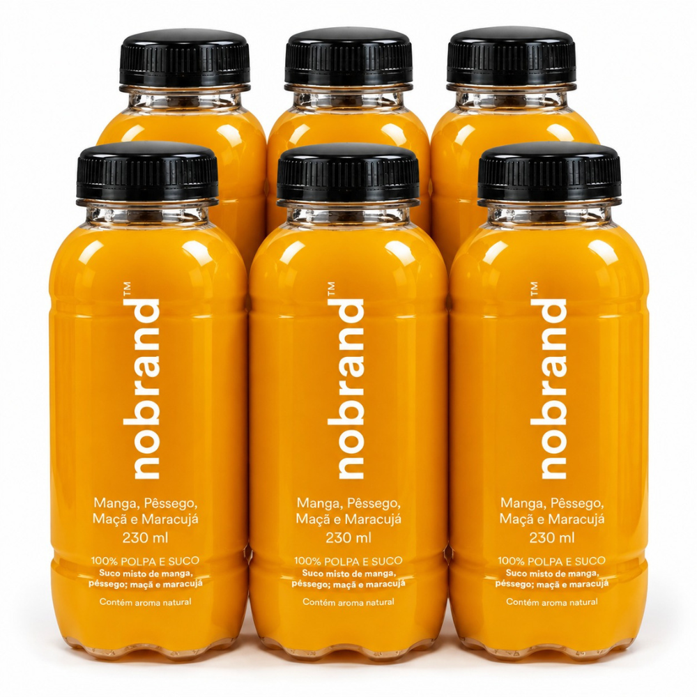 Kit 6X NoBrand 100% Polpa de Fruta 230ml