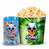 Kit Balde de pipoca + 1 pré treino insane clow 350g Demons lab