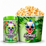 Kit Balde de pipoca + 1 pré treino insane clow 350g Demons lab