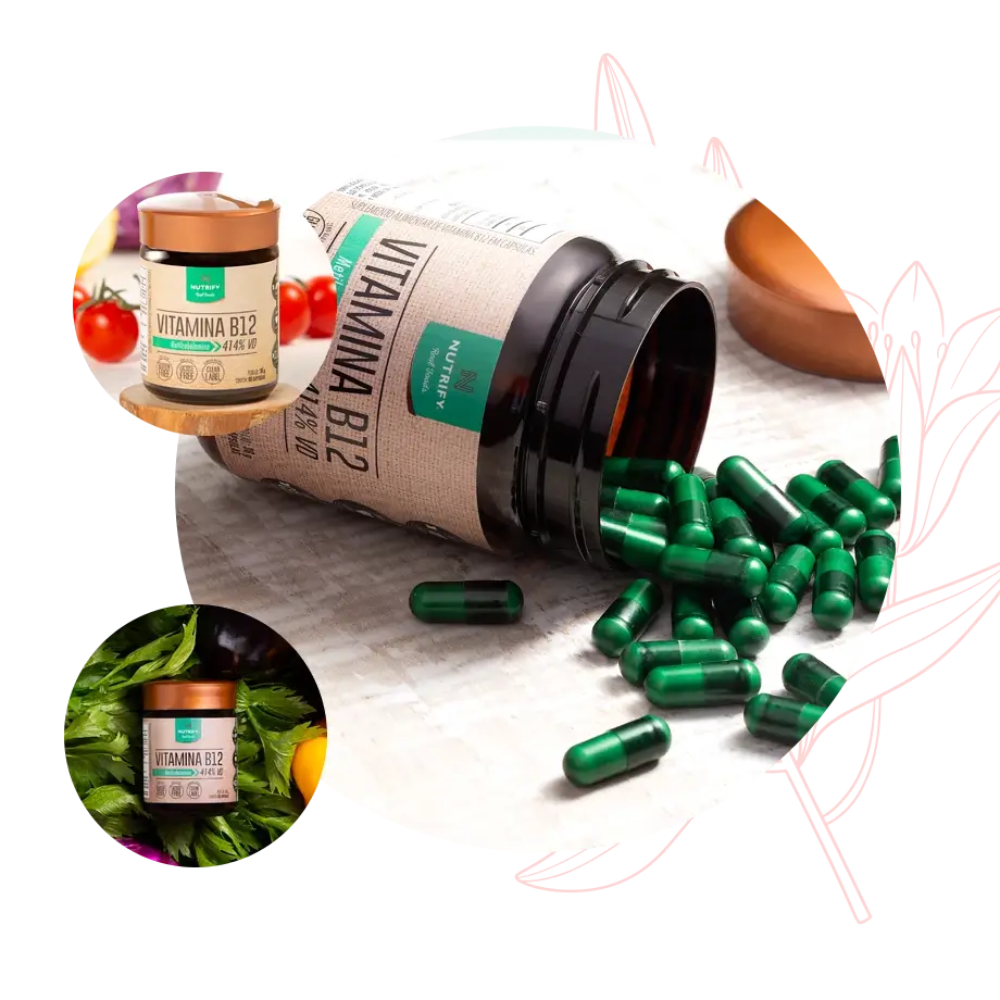 Vitamina B12 Nutrify 60cps metilcobalamina