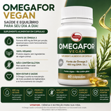 Omega 3 - Omegafor Vegan - 60 cap - Vitafor