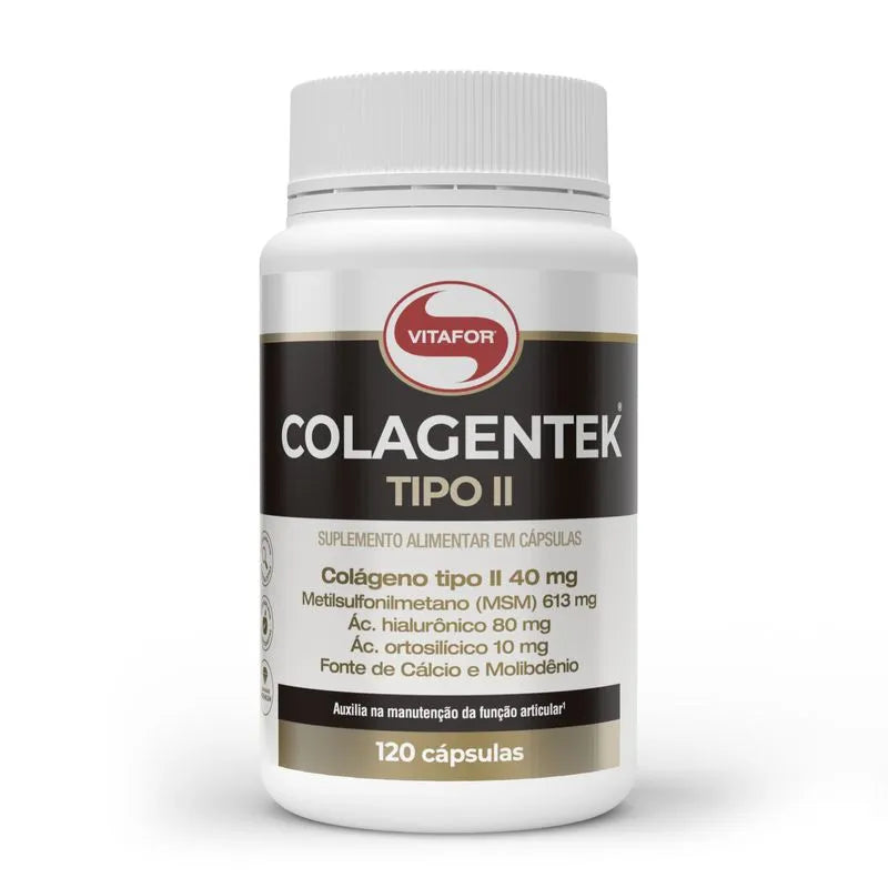 Colagentek tipo II - 120 cápsulas - VITAFOR