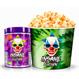 Kit Balde de pipoca + 1 pré treino insane clow 350g Demons lab