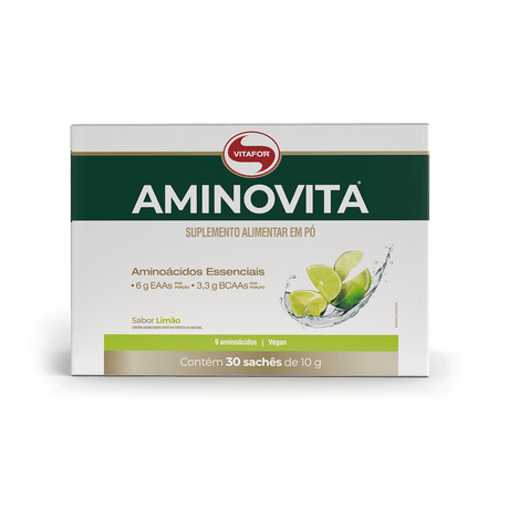Aminoácido - Aminovita - 30 sachês 10g - Vitafor - HOTBODY