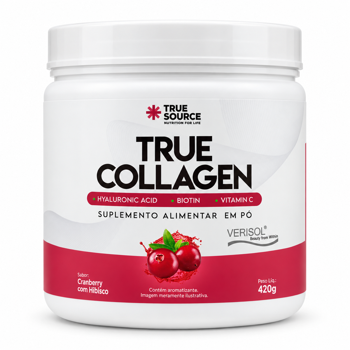 True Source - True Collagen - Cranberry Hibisco 420g