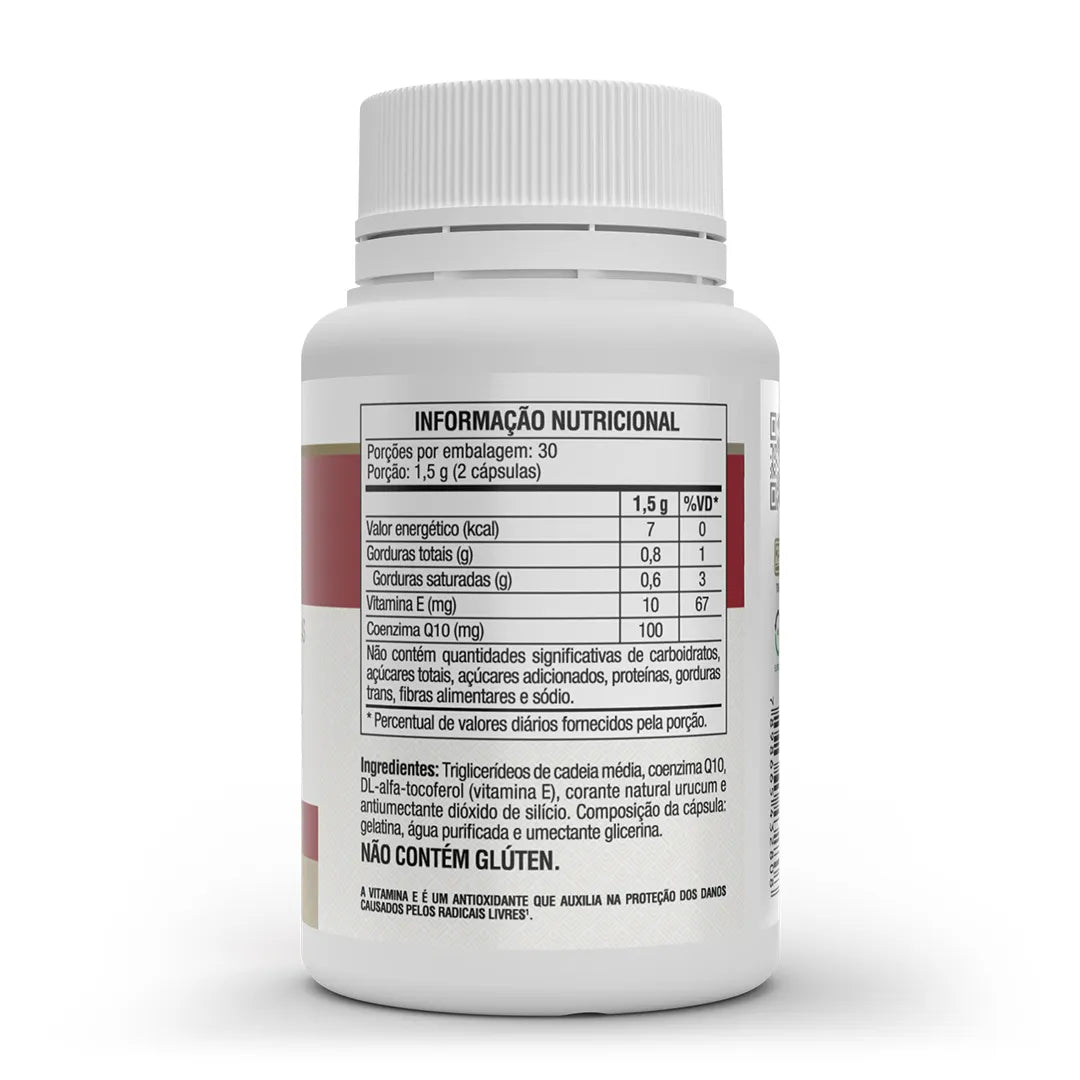 Coenzima Q10 - 60 cap (100mg p/ porção) - Vitafor - HOTBODY