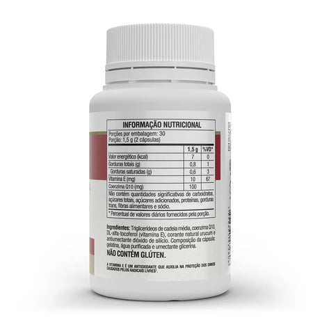 Coenzima Q10 - 60 cap (100mg p/ porção) - Vitafor - HOTBODY