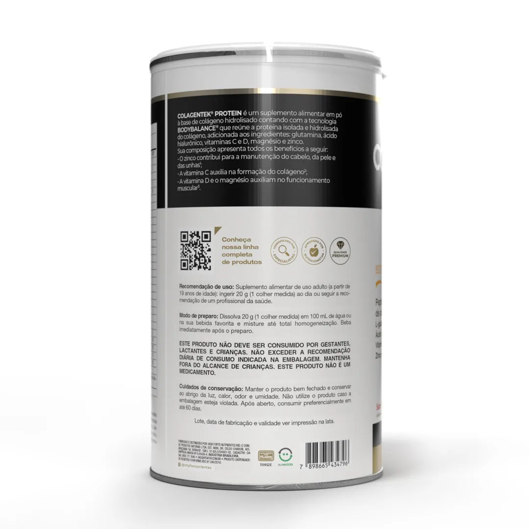 Colágeno com Proteína - Colagentek Protein - Bodybalance - 460g - Vitafor - HOTBODY