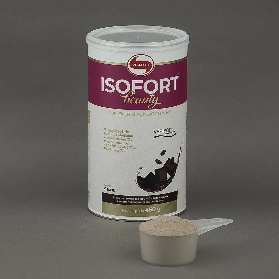 Whey Protein - Proteína - Isofort Beauty - 450g - Vitafor - HOTBODY