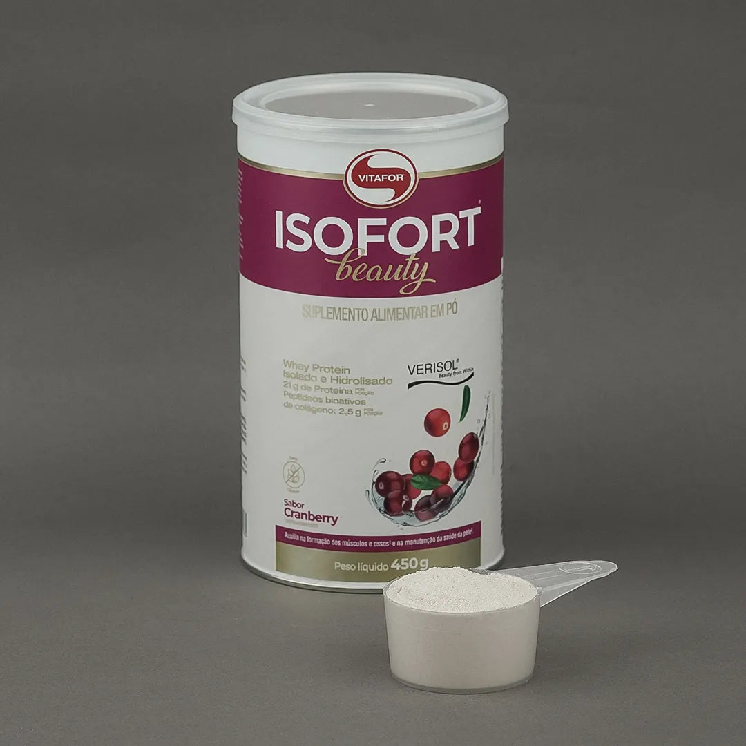 Whey Protein - Proteína - Isofort Beauty - 450g - Vitafor - HOTBODY