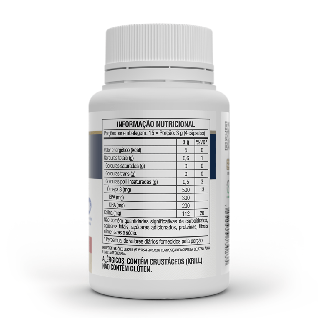 Ômega 3 - Krill Vit - Cápsulas - Vitafor - HOTBODY