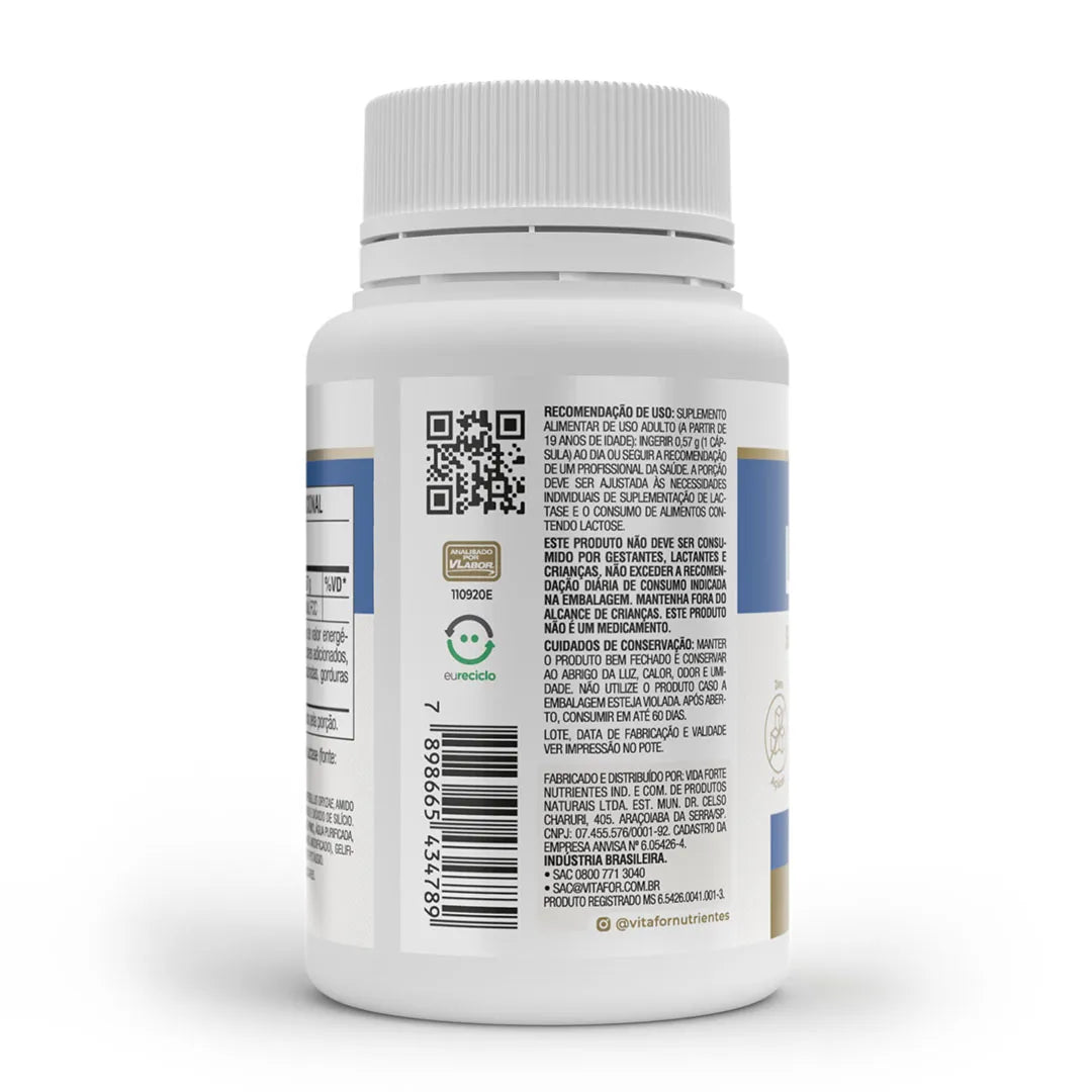 Enzima Digestiva -  Laczyme - 60 cap - Vitafor - HOTBODY