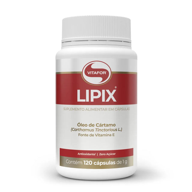 Óleo de Cártamo - Lipix - 120 caps - Vitafor - HOTBODY