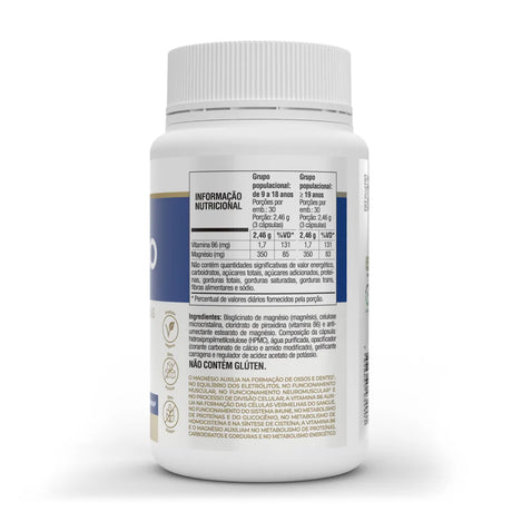 Suplemento Alimentar - Magnésio Plus - 90 Cápsulas - Vitafor - HOTBODY