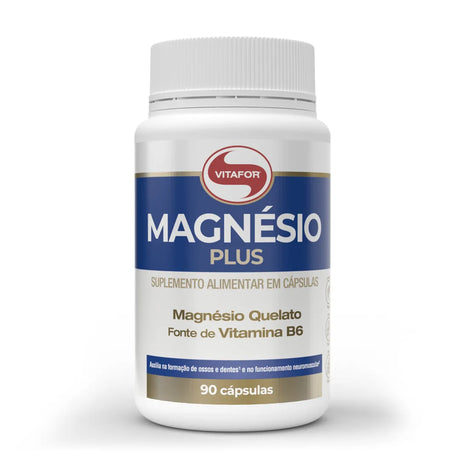 Suplemento Alimentar - Magnésio Plus - 90 Cápsulas - Vitafor - HOTBODY