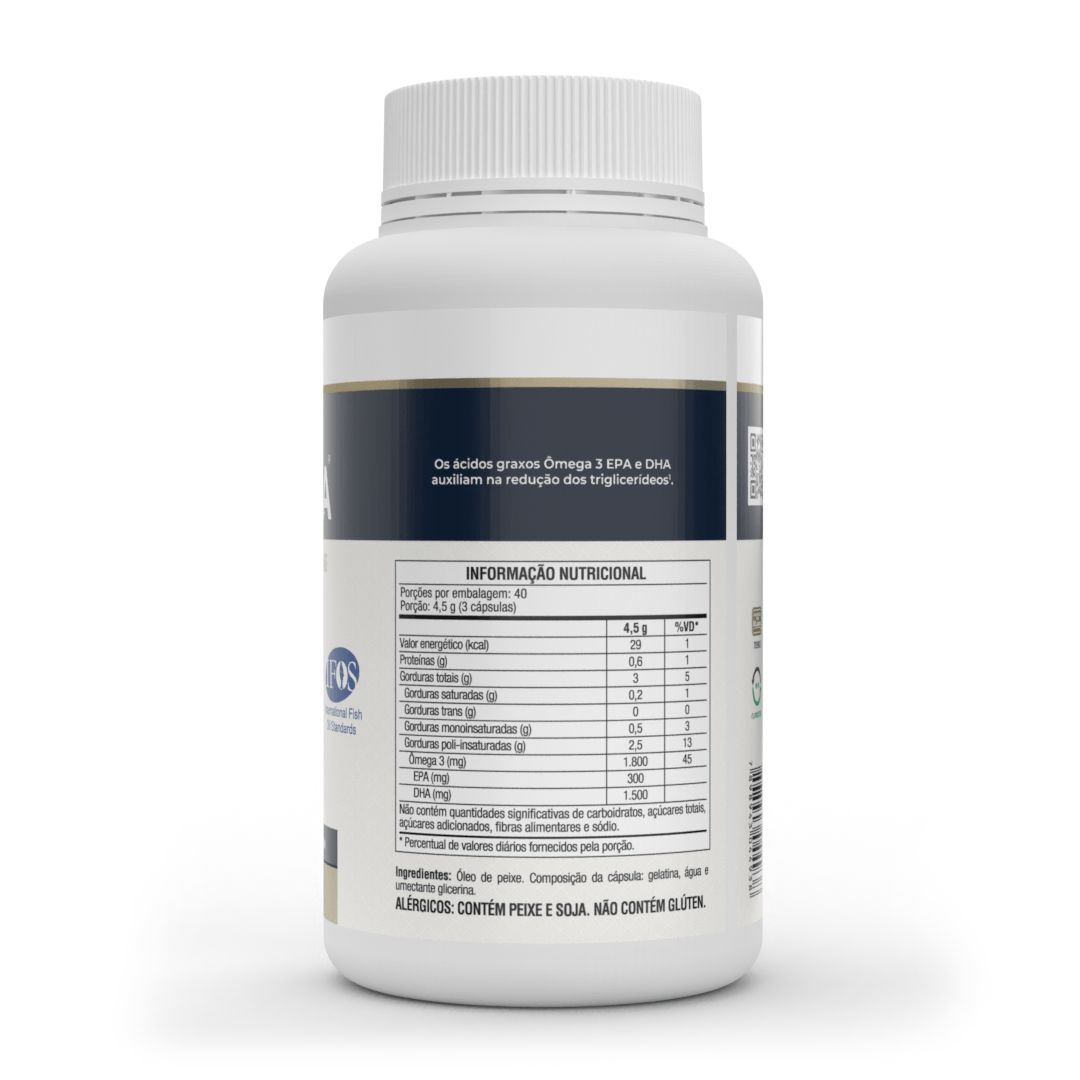 Ômega 3 - Mega DHA - Cápsulas - Vitafor - HOTBODY