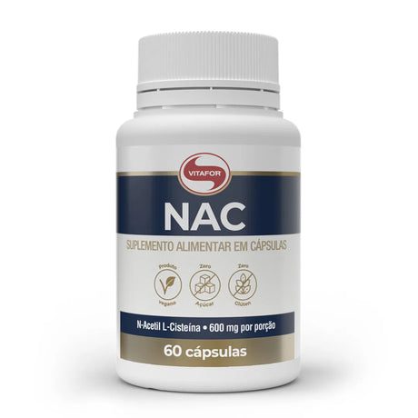 Aminoácido - NAC - 60 Cápsulas - Vitafor - HOTBODY