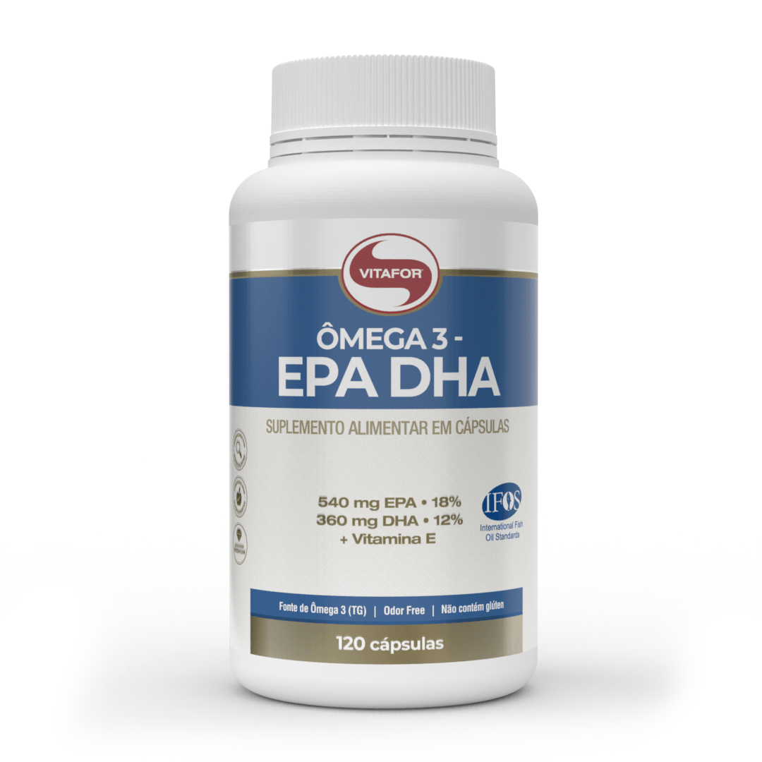 Ômega 3  -EPA DHA - Cápsulas - Vitafor - HOTBODY