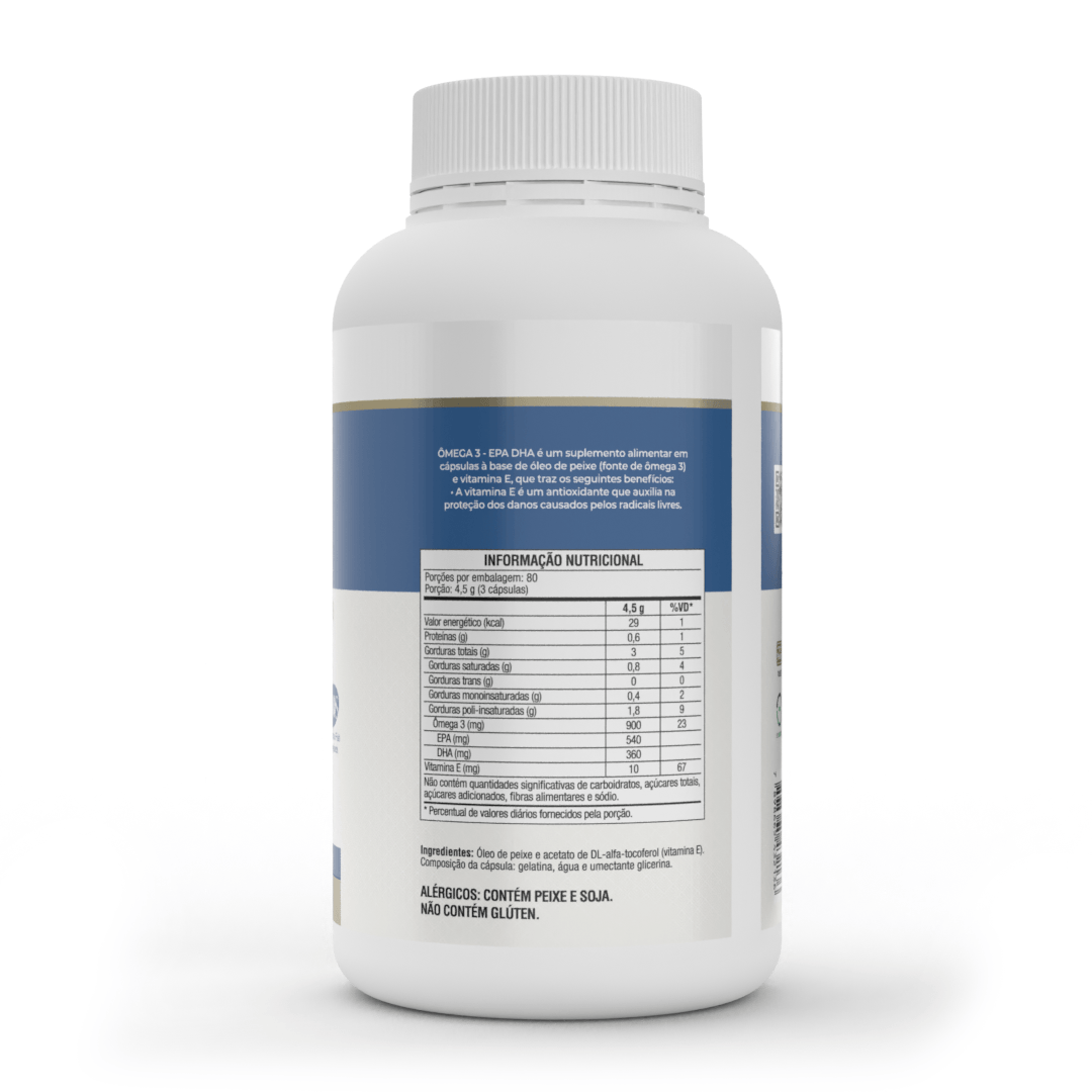 Ômega 3  -EPA DHA - Cápsulas - Vitafor - HOTBODY