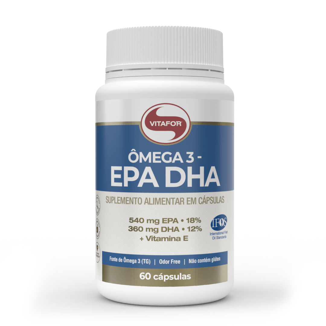 Ômega 3  -EPA DHA - Cápsulas - Vitafor - HOTBODY