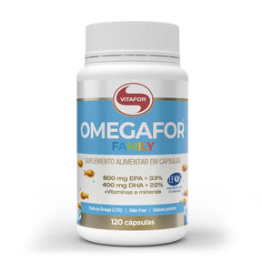 Ômega 3 - Omegafor Family - Cápsulas - Vitafor - HOTBODY