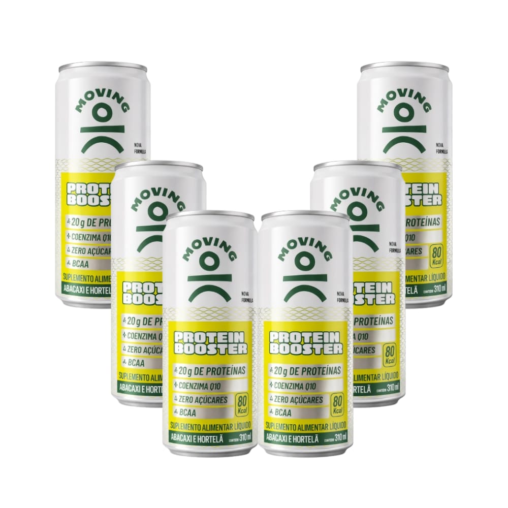 Kit 6 Bebidas Proteicas - Moving Protein Booster 310ml - MOVING