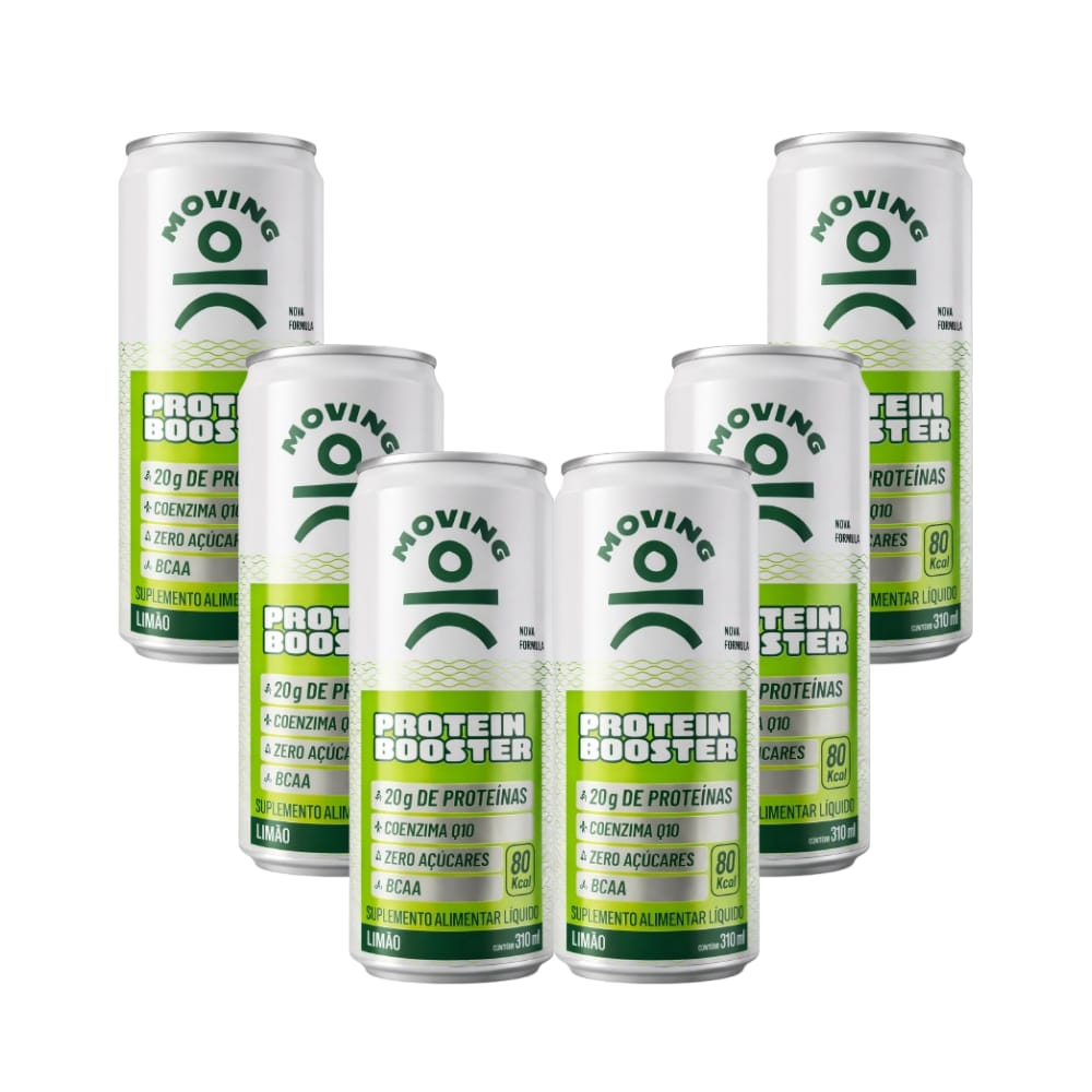 Kit 6 Bebidas Proteicas - Moving Protein Booster 310ml - MOVING