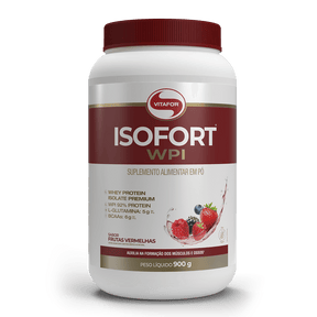 Proteína - Whey Protein Isolado - Isofort - 900g - Vitafor - HOTBODY