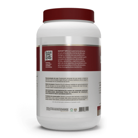 Proteína - Whey Protein Isolado - Isofort - 900g - Vitafor - HOTBODY