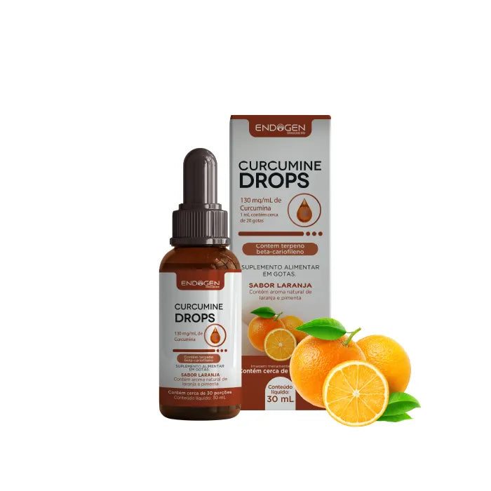 Curcamina Piped Curcumine Drops Endogen – Cúrcuma Líquida com Alta Absorção para Alívi ...