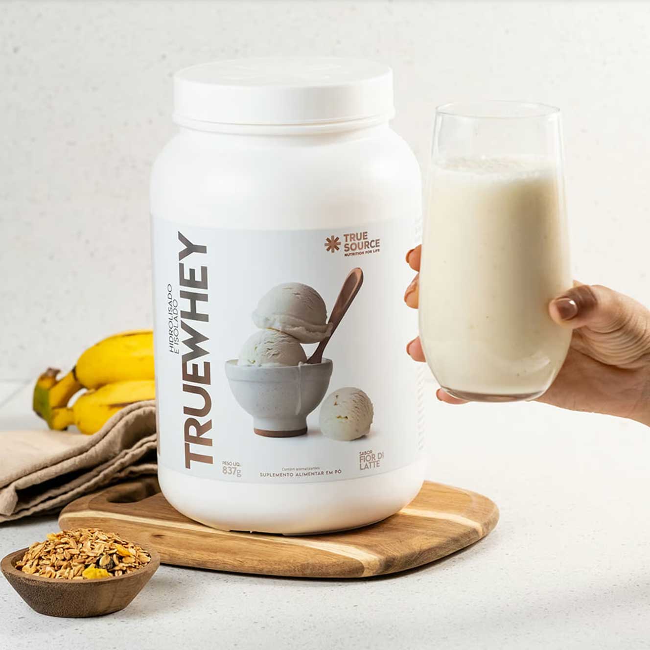 Proteína - True Whey Protein Isolado e Hidrolisado - True Source