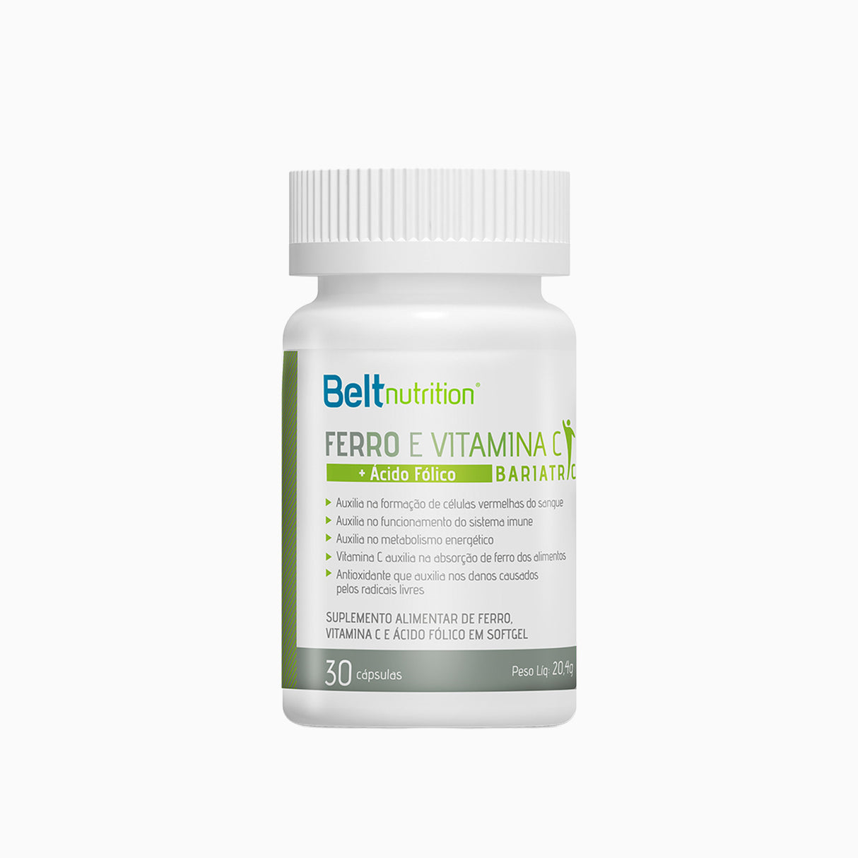Ferro - Belt Multi Ferro, Vitamina C + Ácido Fólico - BELT NUTRITION