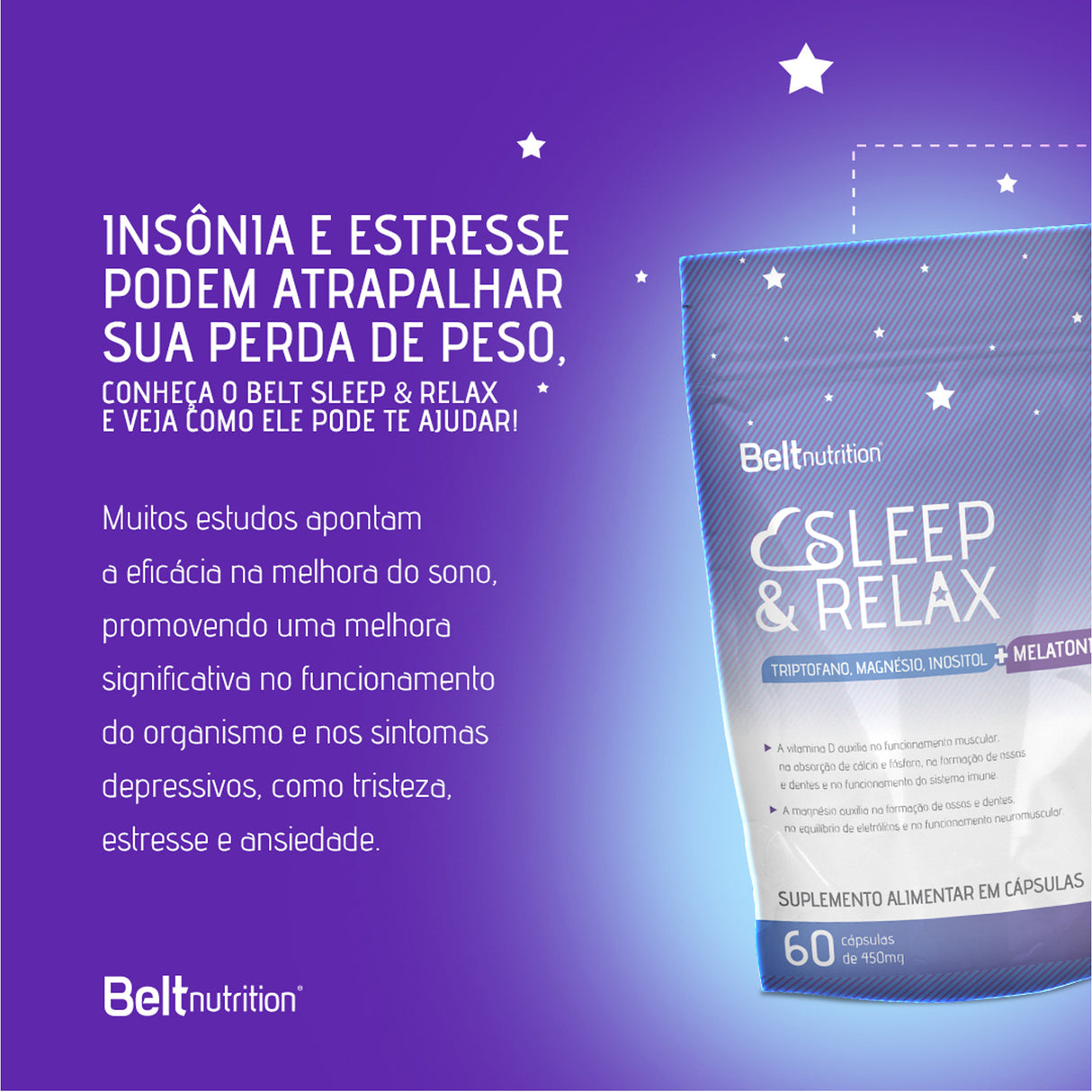 Melatonina - Belt Sleep and Relax - BELT NUTRITION