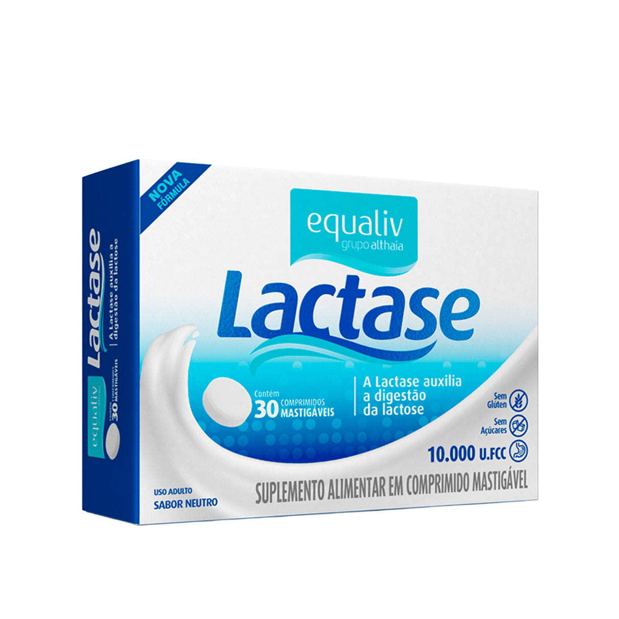 Suplemento Alimentar - Lactase 10.000 FCC - EQUALIV