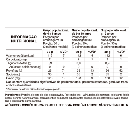 Proteína - Whey Protein Isolado - Isofort - 900g - Vitafor - HOTBODY
