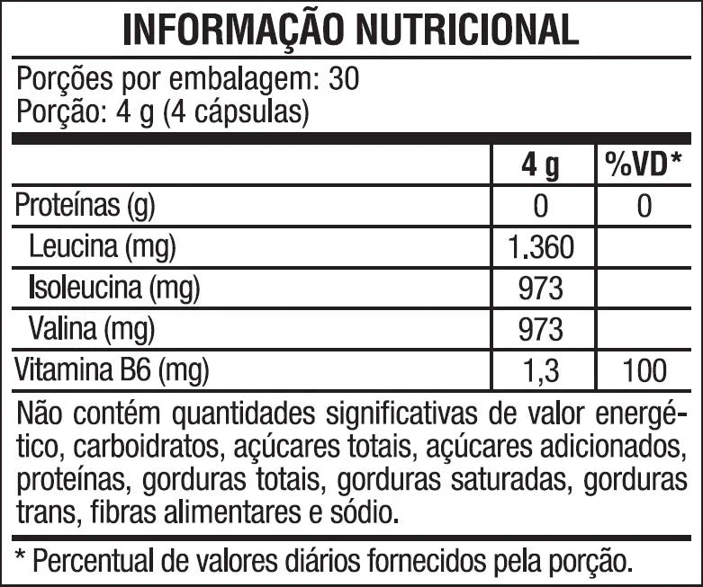 BCAA Fort - 120 cap - Vitafor - HOTBODY