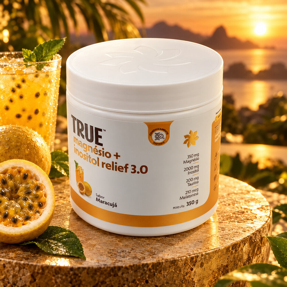 Magnésio + Inositol Relief 3.0 - 350g Maracujá - True Source