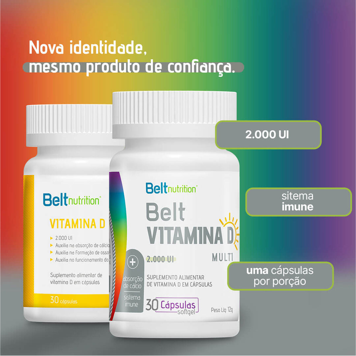 Vitamina D - Belt Vitamina D (2.000UI) - BELT NUTRITION